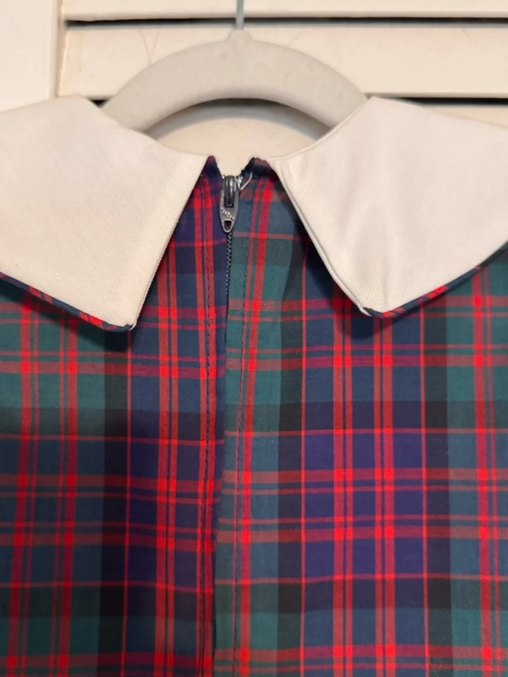 Vintage Deadstock Alexis Baby Girl Tartan Plaid Romper NWT Made in USA 24m